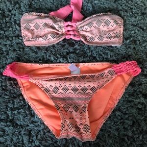 Cute printed bikini set